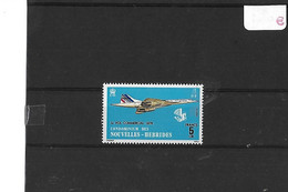 NOUVELLES  HEBRIDES - TIMBRE  NEUF  SANS   CHARNIERE -   N° 424  -  1er  VOL  COMMERCIAL  1976 - Briefe U. Dokumente