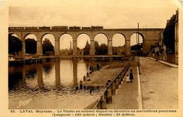 Laval * Le Viaduc * Pont * Passage D'un Train * Ligne Chemin De Fer De Mayenne - Laval