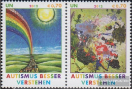 UN - Vienna 746-747 Couple (complete Issue) Unmounted Mint / Never Hinged 2012 Autismus - Ungebraucht