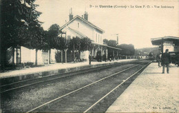 Uzerche * La Gare * Vue Intérieure * Ligne Chemin De Fer De La Corrèze - Uzerche