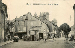 Uzerche * La Rue De Paris * épicerie Centrale Félix Potin * Pharmacie * Automobile Ancienne * Bascule Poids Public - Uzerche