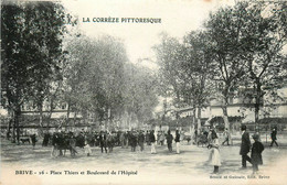 Brive * La Place Thiers Et Boulevard De L'hôpital - Brive La Gaillarde