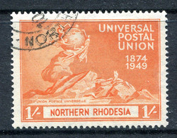 Northern Rhodesia 1949 75th Anniversary Of UPU - 1/- Value Used (SG 53) - Nordrhodesien (...-1963)