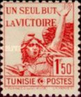 Tunisia, 1943, Mi 256, Marseillaise “Un Seul But La Victoire, 1v, MNH - Musique
