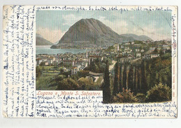 Suisse Tessin Ti Ticino Lugano E Monte Salvatore Cachet St Gallen 1904 - TI Tessin