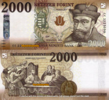 HUNGARY, 2000 FLORINT, 2016, P204a, UNC - Hongrie