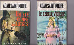 ADAM SAINT MOORE - Lot De 22 Romans De Cet Auteur De Romans Policiers Fleuve Noir - 1926 - 2016 - Paquete De Libros