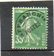 FRANCE   35 C      1922-47    Y&T:63    Préoblitéré Sans Gomme - 1893-1947