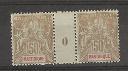 Martinique -  Millésimes 50c (1900)  N°49 - Autres & Non Classés
