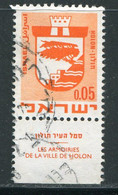ISRAEL- Y&T N°381- Oblitéré - Usados (con Tab)