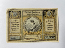 Allemagne Notgeld Hohenfriedeburg 1 Mark 25 - Collections