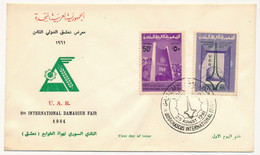 SYRIE - Enveloppe FDC "8° International Damascus Fair"" - Damas - 23 Aout 1961 - Syria