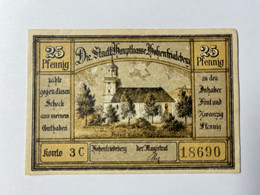 Allemagne Notgeld Hohenfriedeburg 25 Pfennig - Collections