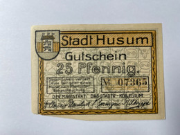 Allemagne Notgeld Husum 25 Pfennig - Collections