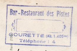 Dept 64 : ( Pyrénées Atlantiques ) Col D'Aubisque, Le Pic De Ger, L'Hôtel, Autocar, Tampon Du Bar-Restaurant Des Pistes. - Sonstige Gemeinden