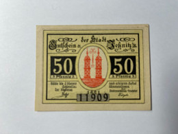 Allemagne Notgeld Jesznitz 50 Pfennig - Collections