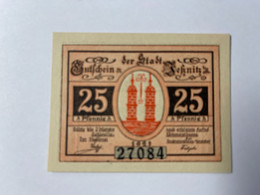 Allemagne Notgeld Jesznitz 25 Pfennig - Collections