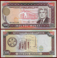 TURKMENISTAN BANKNOTE - 500 MANAT 1995 P#7b UNC (NT#02) - Turkménistan