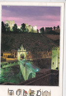 ESPAGNE: TOLEDE, De Nuit, Vue Sur Le Pont De Alcantara, Fort, Ed. A.M. 1980 Environ - Sonstige & Ohne Zuordnung