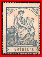 ESPAÑA  ( POLIZA FISCAL ) TIMBRE 8ª CLASE VALOR 1.20 PTAS.  NºA8181040 SERIE AÑO 1919-126 - EL ESCUDO MUESTRA LAS ARMAS - Fiscales