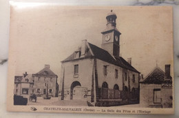 23 CHATELUS MALVALEIX -la Salle Des Fêtes Et L' Horloge - Chatelus Malvaleix