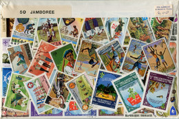 Jamboree - Padvinders -  50 Postzegels - 50 Timbres - Verschillende Landen - Scoutisme - Oblitérés