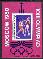 BULGARIA 1979 Olympic Games, Moscow IV Block MNH / **.  Michel Block 99 - Neufs