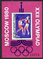 BULGARIA 1979 Olympic Games, Moscow IV Block Used.  Michel Block 99 - Gebraucht