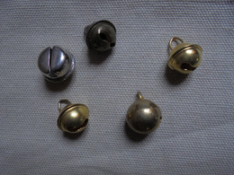 Vintage - 5 Petits Grelots, Clochettes - Bells