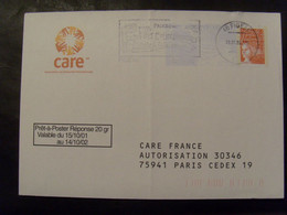 18508- PAP Réponse Luquet, CARE France, Nouveau Logo, Agr. 0102507, Obl - PAP: Ristampa/Luquet