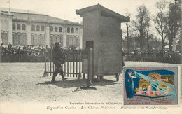 / CPA FRANCE 13 "Marseille, Exposition Canine" / CHIENS POLICIERS - Weltausstellung Elektrizität 1908 U.a.