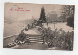 Carte Postale Turin Intérieur Du Jardin Valentino Avec Joli Tampon, 1904? Pas Le Trait Jaune Sur La Carte .....CP11 - Parques & Jardines