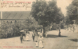 CPA Afrique Guinée CONAKRY Sortie Du Temple Protestant - Guinée