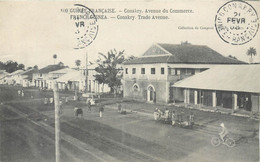 CPA Afrique Guinée Française Conakry Avenue Du Commerce - French Guinea Trade Avenue - Guinée