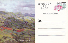 CUBA, ENTERO POSTAL SIN CIRCULAR TRACTOR 2 C , VALLE DE VIÑALES, QUINARIA AGRÍCOLA - Autres & Non Classés