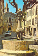 83 - Bargemon - Fontaine, Place De La Mairie - Bargemon