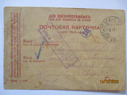 Rußland Kriegsgefangenenpost POW Mail Lager Poljetenka 1917 (30890) - Weltkrieg 1914-18