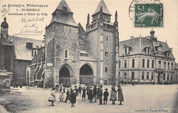 22-SAINT-BRIEUC-CATHEDRALE ET HÔTEL DE VILLE - Saint-Brieuc