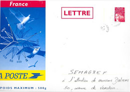 France Entier Enveloppe Poids Maximum 500g, Marianne Grand Format Oblitérée 77 Maincy 29-3 2001 - Prêts-à-poster:  Autres (1995-...)