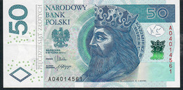 POLAND P185a 50 ZLOTYCH 2012  #AO     XF NO P.h. - Poland