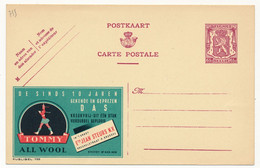 BELGIQUE - Entier - Carte Postale PUBLIBEL 755 - 65c - TOMMY ALL WOOL - Neuve - Publibels