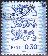 Estland 1999. Estnischer Wappenlöwe, Mi 357IA Gebraucht - Timbres