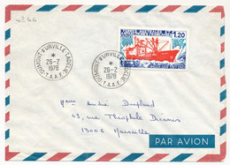 TAAF - Env. Aff 1,20 MAGGADAN 1961/1963 - Obl Dumont D'Urville T. Adélie - T.A.A.F. - 26/02/1978 - Brieven En Documenten