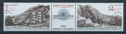 TAAF Neuf  Poste Aérienne N° 94A En Triptyque De 1986 Jean Charcot - Airmail