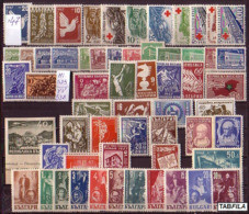 BULGARIA - 1947 - Comp ** - Yv 512 / 569 ; Mi 582/ 628; (sans Mi 595/Yv 538) - Annate Complete