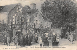 61-DOMFRONT- FÊTES DU COMICE CENTRAL 9 AOUT 1908, PLACE DU CHAMP-DE-FOIRE - Domfront