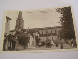 CPA - St Saint Nicolas De La Grave (82) - Les Allées Des Platanes - 1908 - SUP - (EP 34) - Saint Nicolas De La Grave