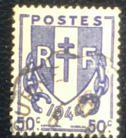 République Française - G1/23 - (°)used - 1945 - Michel 677 - Wapen Frankrijk - Timbres