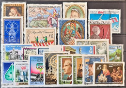 AUSTRIA 1989 - MNH/canceled - ANK 1975-1978, 1985, 1987, 1988, 1992-2001, 2004-2008 - Unused Stamps
