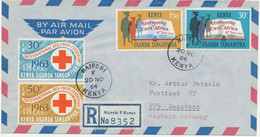 KUT KENYA-UGANDA-TANGANYIKA 1964 East African University+Centenary Of RED CROSS - Kenia (1963-...)